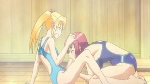 Swimsuit anime shemale cutie gets sucked her bigcock