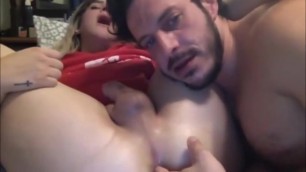 Bisexual gives a Blowjob to his Shemale Lover