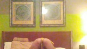 Sissy Boy Twerking on Father's Bed!