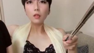 Korean like Japanese shemale sexy voice masterbation