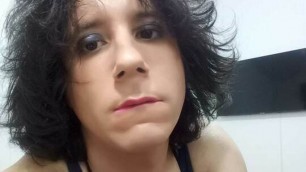 New Sissy Crossdresser Lara White masturbating naked, panties, femboy, trap, transsexual, transvestite, shemale, tranny