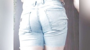 Big Butt Hot Ladyboy Booty Shemale Model Sissy Cosplayer Horny Sexy Blonde Young Boy White Skin College Girl Jeans Short