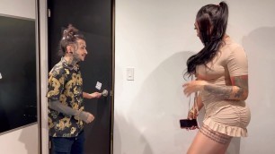 Shemale and two girls fuck a tantaly sex doll