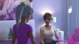 Teen FUTA Stepsister Lose Virginity - 3D SHEMALE SEX